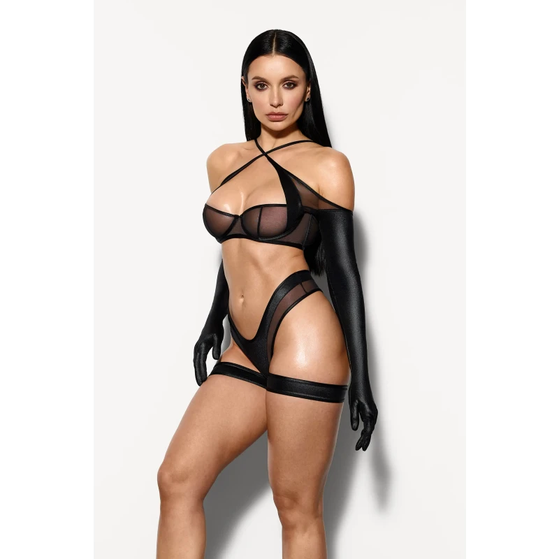 Sexy underwear female sense one-piece perspective