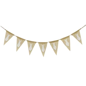 70 in. White Easter Bunny Hanging Banner Decoration