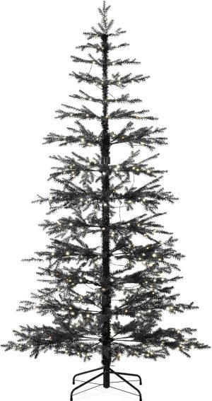 Best Choice Products Pre-Lit Sparse Christmas Tree 7.5ft Artificial Pine Holiday Décor Aspen Noble Fir w/ 2-in-1 White & Multicolor LED Lights