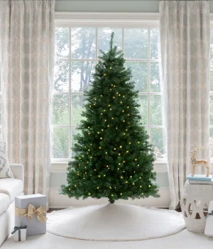 7' Hancock Spruce Artificial Christmas Tree 450 Warm White LED Lights