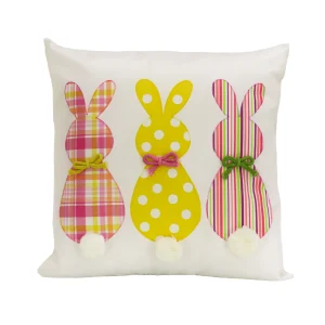 16 in. Easter Bunny Trio Decorative Pillow