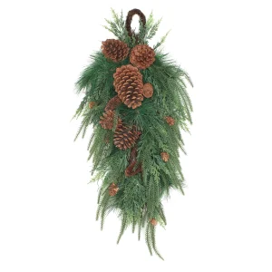 32 in. Mixed Pine Christmas Teardrop