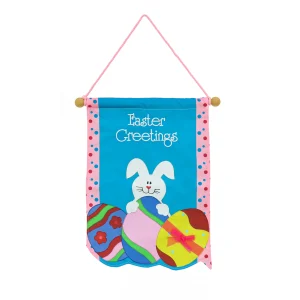 18 in. Easter Greetings Hanging Banner Decoration