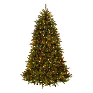 6.5 ft. Pre-Lit Dunhill Fir Tree with Multicolor, Clear Spectrum Lights, Plug-In