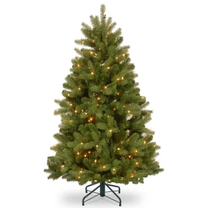 4.5 ft. Pre-Lit Newberry Spruce Tree with Dual Color LED Lights, Plug-In