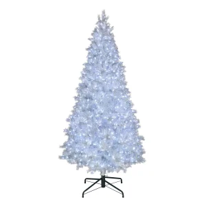 9 ft. Pre-Lit Christmas Crystal Pine Tree with LED Lights, Plug-In