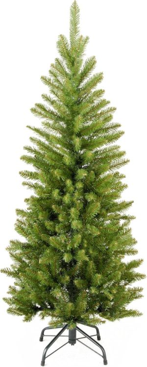 National Tree Company 4 ft Unlit Kingswood Fir Mini Artificial Slim Christmas Tree, 269 Tips, Includes Stand, Green