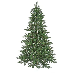 7.5 ft. Pre-Lit Merryweather Fir Feel Real Tree with Clear Lights, Plug-In